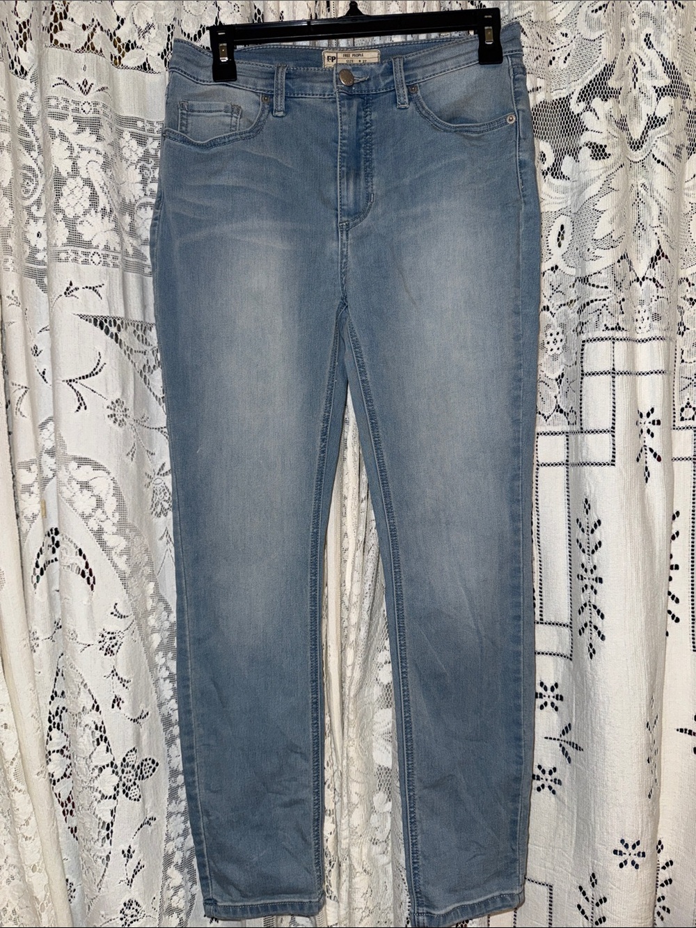 Free People Light Wash Skinny Jeans